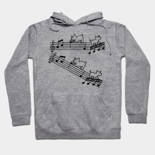 Purfect Dog Music Woof Musical Notation Woofsical Hoodie